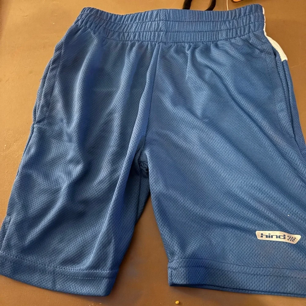 Hind Royal Blue Mesh Athletic Shorts for Kids